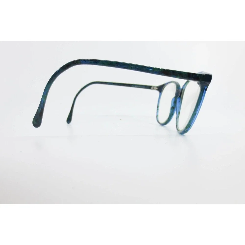 Marcolin 378 Eyeglasses Blue Green Marbled Frames Italy 55-17 Demo Lenses